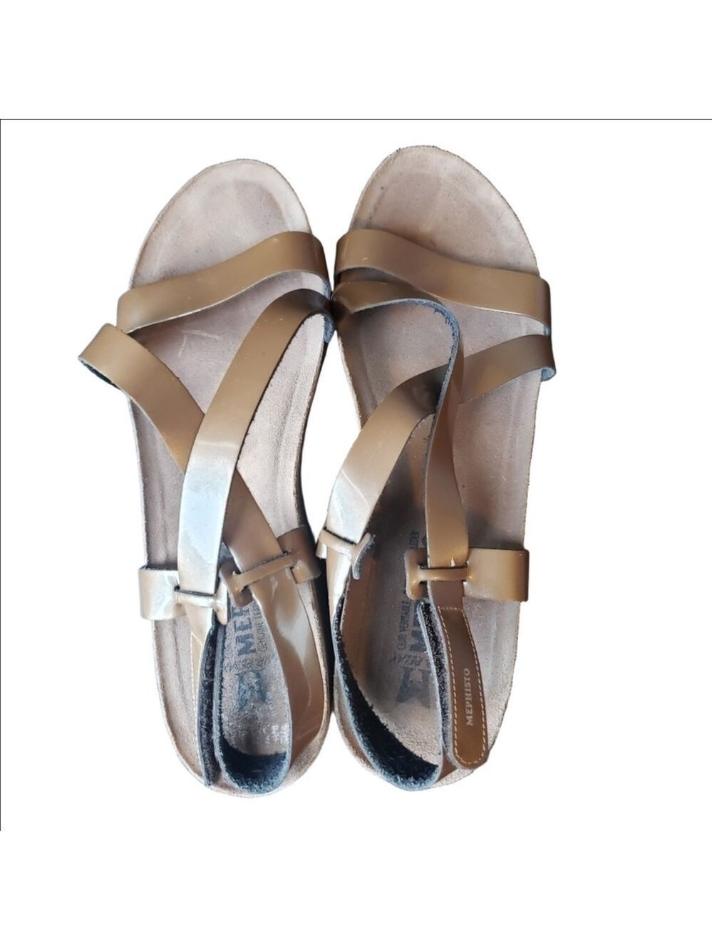 Mephisto Crisscross Strappy Wedge Sandals